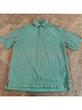 Foot Joy Performance Striped Golf Polo Shirt Streamsong Resort XL
